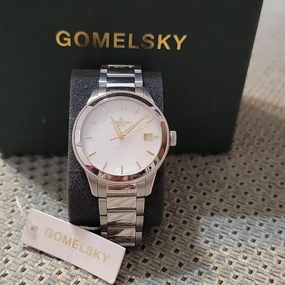 NWT GOMELSKY by Shinola Stainless Steel Watch MOP Face Gold Dial & Markers Shinola Two-Tone Gomelsky Watch 36mm - Ann main image 2